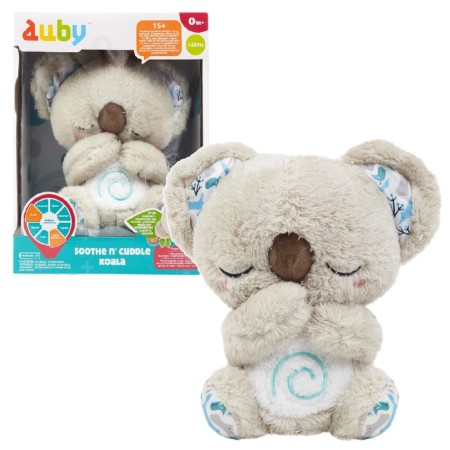 Interactive toy "Coala" for falling asleep, light and sound effects