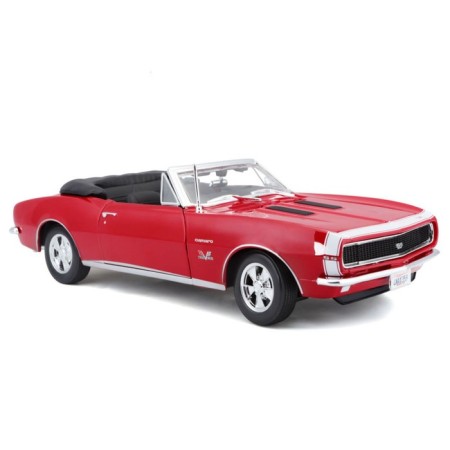 MASTO DIE-CAST 1967 Chevrolet Camaro SS 396 Convertible, 1:18, Red color-2