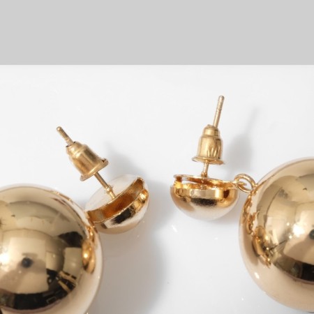 Hanging earrings "LUNUS", color gold, 6.5 cm-2
