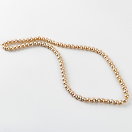 Glass beads, set 78 pcs., Size 1 pc. - 10 mm, gold color-1