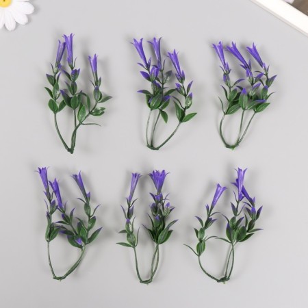 Artificial plant for creativity "Hippeastium" set 6 pcs Violet 11.5 cm
