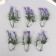 Artificial plant for creativity "Hippeastium" set 6 pcs Violet 11.5 cm