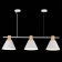 Suspended EVOLUCE lamp. Sle125103-03. Modica. 3x40 watts, E14, 23 cm, white color
