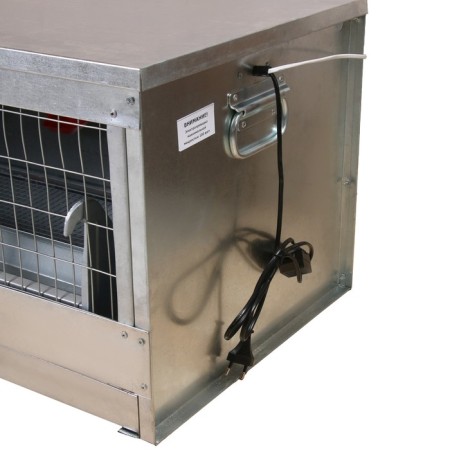 Bruder for chickens, 100 × 40 × 45 cm, with a pallet, a feeder and a drinker, metal-4