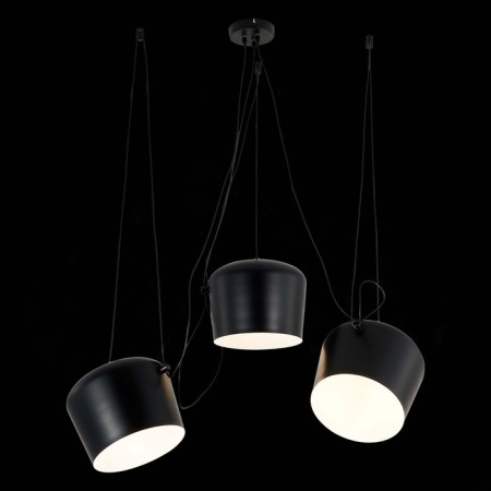 Suspended EVOLUCE lamp. Sle120643-03. TRIESTE. 3x40 watts, e27, 200 cm, black color-1