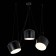 Suspended EVOLUCE lamp. Sle120643-03. TRIESTE. 3x40 watts, e27, 200 cm, black color