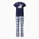 Home female "kittens" (T -shirt/pants), blue/beige color, size 46