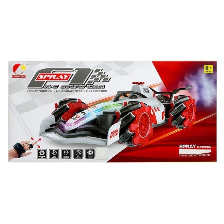 The radio -controlled "formula" machine works on the battery, the effect of smoke, light, white color-14