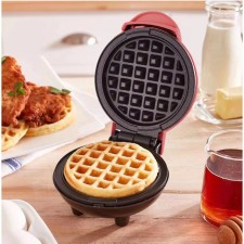 Electrovafelnik WV-01, 350 W, Viennese waffles, anti-stick coating, red