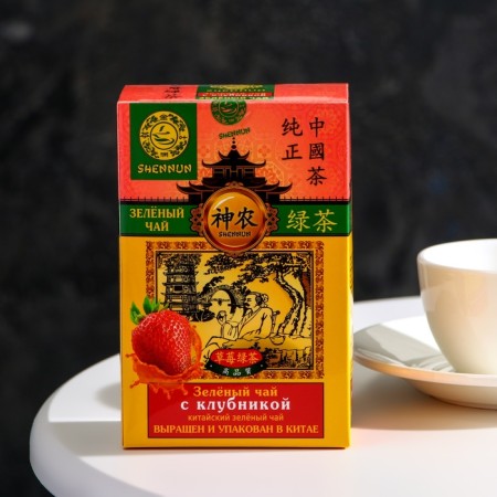 Green tea with strawberries, 100 pcs-1