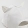 Baby cap for a girl "cat", with ears, color white rr 52-54 5-7 years