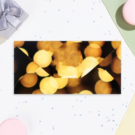 Money envelope "Happy Anniversary!" glitter, glasses, 17x8.5 cm-2