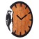 Watching clock, interior "Scandinavian woodpecker", silent, d-30 cm, aa
