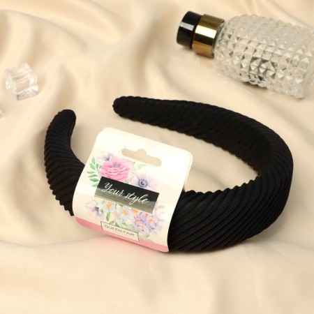 Hair rim "strip" 3 cm, black-1