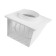The output of the wall zein, 170 x 170 mm, d = 100 mm, with a check valve, white