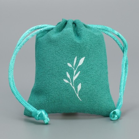 Bag Gift suede "branch", 7 x 9 cm +/- 1.5 cm