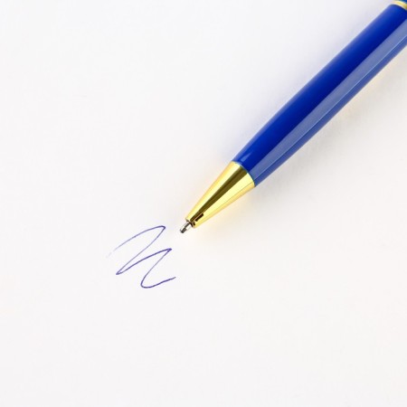Pen in the case “Happy Defender of the Fatherland Day”, metal, 1.0 mm, blue paste-3