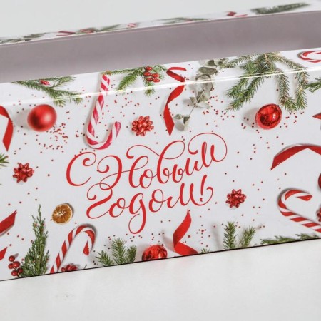 Folding box "Happy New Year!" 18 x 5.5 x 5.5 cm, new year-2