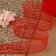 Capricon lace, 45 mm × 10 ± 1 m, red color