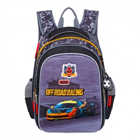 Frame backpack 39 x 29 x 17 cm, Across 410, filling: bag, pencil case, purple ACR22-410-2-1