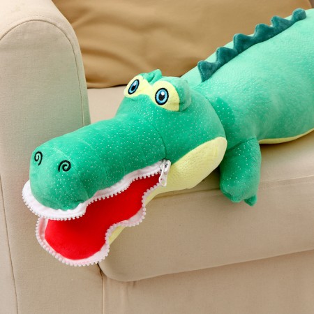 Soft toy "crocodile", 80 cm, green color-2