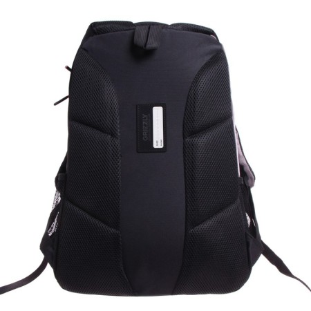 Youth backpack 45 x 32 x 23 cm, ergonomic back, laptop compartment, Grizzly 330, black/gray RU-330-1_1-5