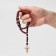 Parsing wooden "Orthodox" 50 beads through a golden ball, brown color