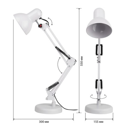 Desktop lamp ERA N-214, IP20, 40W, white-3