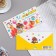 Envenue for money "For sweet joys!" glitter, congruen, white background, 17x8 cm