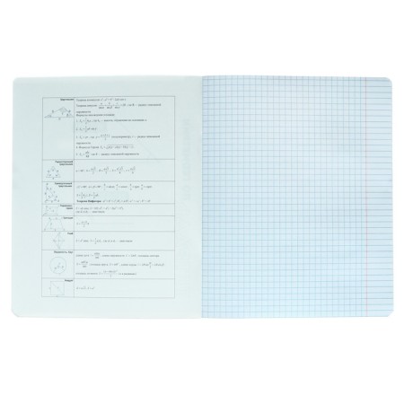 Notebook subject “phrases with character”, 48 sheets in the “geometry” cage, covered cardboard, selective twin-lak, UV-lak, block offset-2
