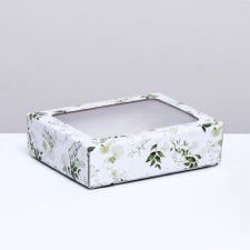 Box cover is “green plants”, with a window, 18 x 15 x 5 cm