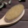 Massage brush for the body, with a pen, natural bristles