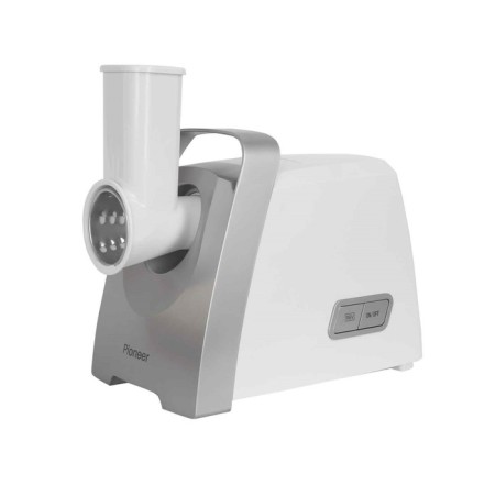 Electric meat grinder Pioneer MG120, 2000 W, reverse, 1 speed, white-gray-3