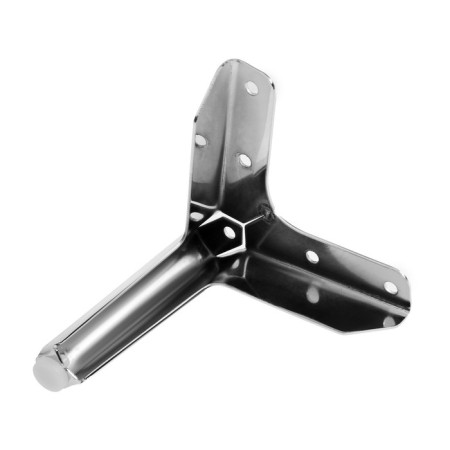 Furniture support Cappio OP05, h = 100 mm.11.5*11.5, color chromium-2