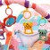 Set 2 in 1 swing and rug "duckling", light, sound effects, pink color