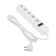 Network filter 5Bites SP5W-118 5s, 5 outlets, 3 m, 10 A, 3x0.75 mm2, with salary, with off., White