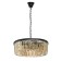 Goslar chandelier, 6x60W E14, black color, gold
