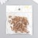 Plastic beads "Crystal polyhedron. Pale brown" transparent set of 20 g 1x1x1 cm