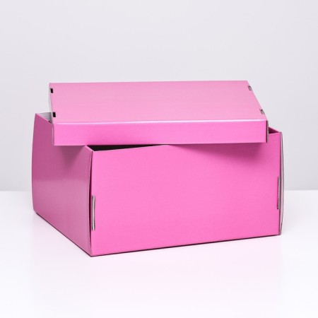 Folding box, pink, 31.2 x 25.6 x 16.1 cm-3