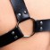 BDSM Podsm Oki, male, on the chest, with belts, eco-leather, sizes OS, black