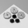 The icon "Signs of the Zodiac" Assorted, gold in silver