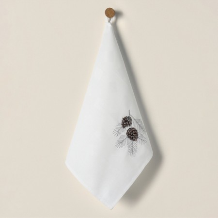 A towel with embroidery SL Home "New Year" 40x70, flax 100% 360 g/m2-1
