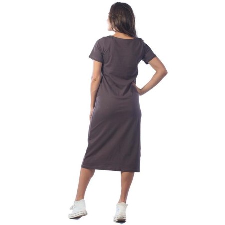 Women's dress, size 48, brown color-3