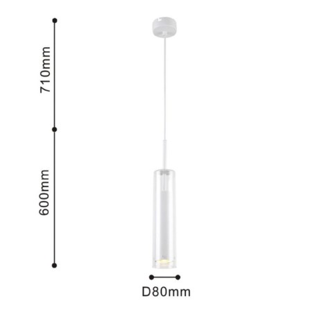 Suspension Aenigma 80 mm, GU10LED 5W-2