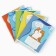 A notebook of 24 sheets A5, on the paper clip “September 1: KOTE”, 5 types of mix, whiteness 96%.