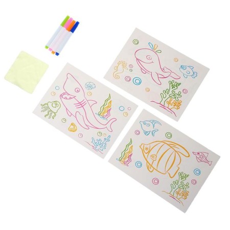 Drawing tablet 4 colors, with accessories-2