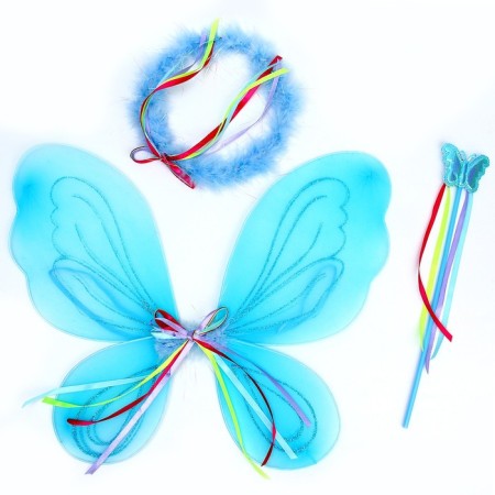 Carnival set "Fairy", 4 objects: skirt, wings, rod, halo-1