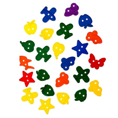 Lacing "Funny figures" under the valve, 24 pcs., According to Montessori Methods-5