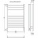 Terminus heated towel rail "Yenisei" P9, 500x700 mm, Sensor Quick Touch, Chrome