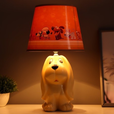 Board lamp "Dog" E14 40w beige 20x20x37cm-1